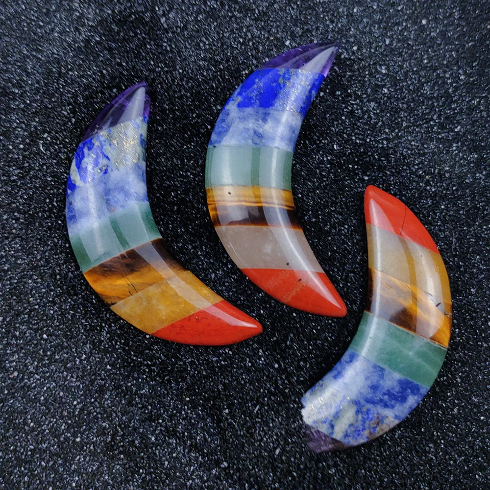 HY Chakela Natural Stone moon Necklaces Valentines Day Men Women Jewelry Water Drop Pendant Necklace