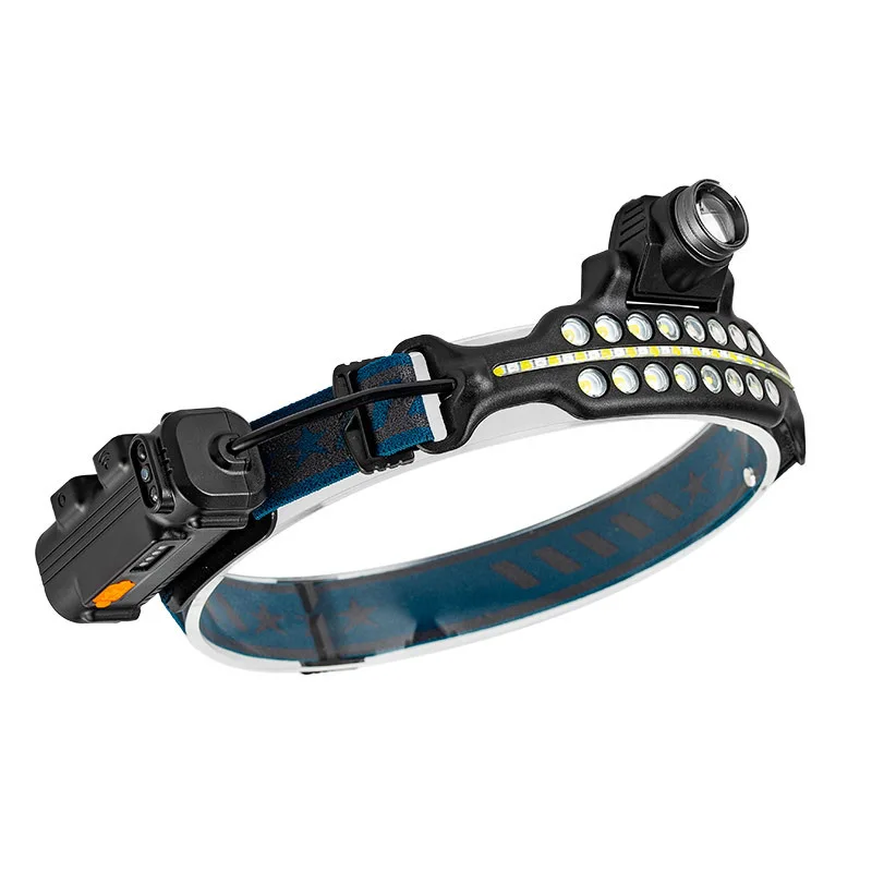 Fashionable Elegant Type-c Rechargeable Led Headlight Multi Function Induction Headlamp Sensing Headlight