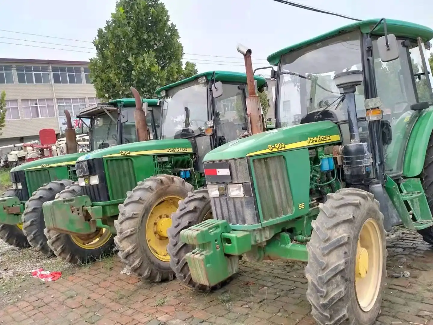  Оригинальный б/у трактор John Deer 5E-904 90hp ферма 4wd для
