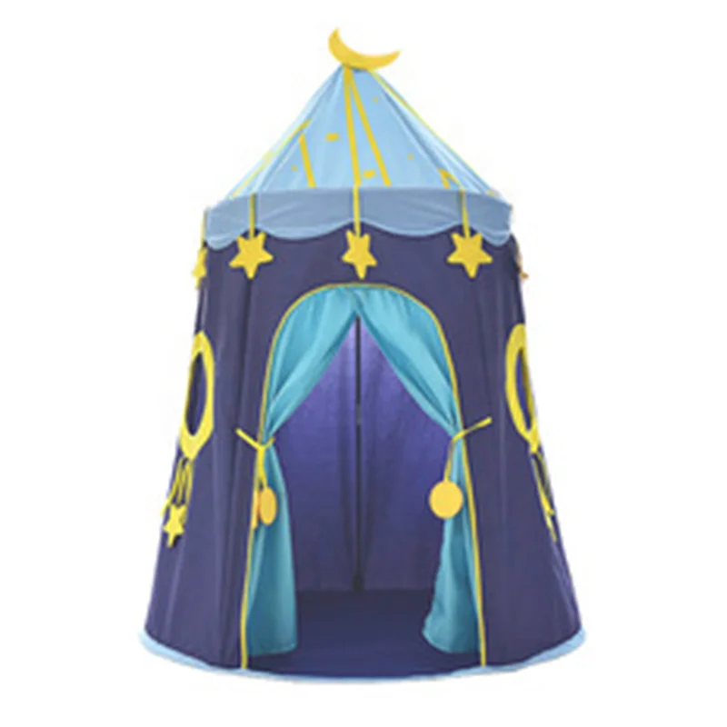 Indoor and Outdoor Use Princess Castle Play Tent With Glow In The Dark Stars Foldable Pop Up Play Tent/House Toy Kids Tent