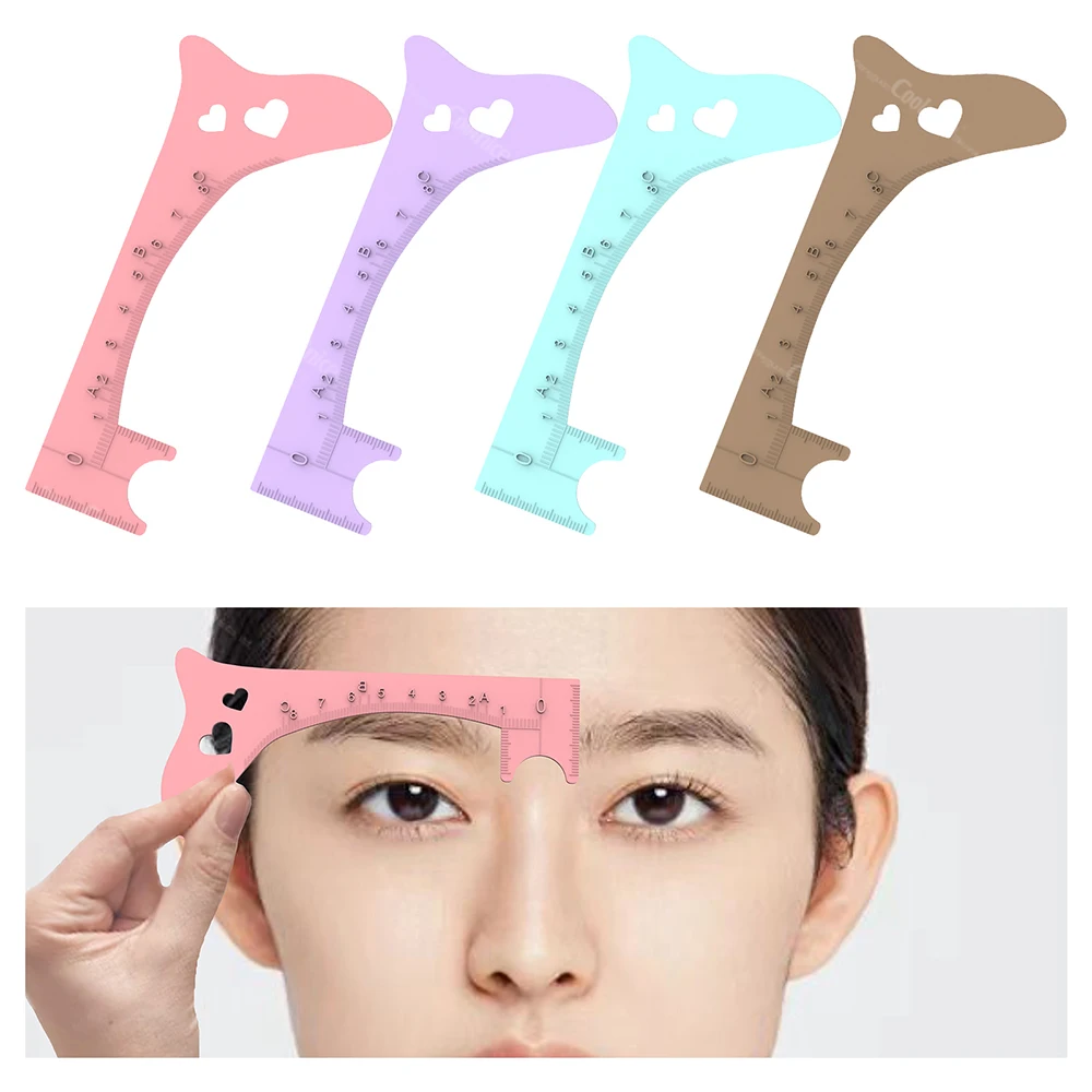 Eyelash Spacer Eyebrow Filler Eyeliner Pattern Lip Stroke Eyebrow Ruler Lip Silicone Beauty Molds
