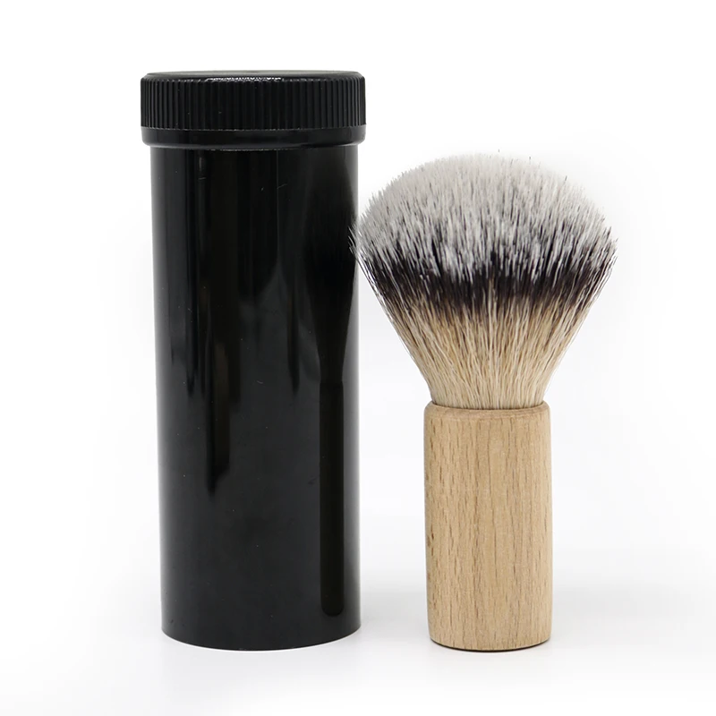 Free Sample Shaving Brush Wood Handle Brush Wet Shaving Excellent Quality Synthetic Hair Grooming Soft Bristle Shave Brush