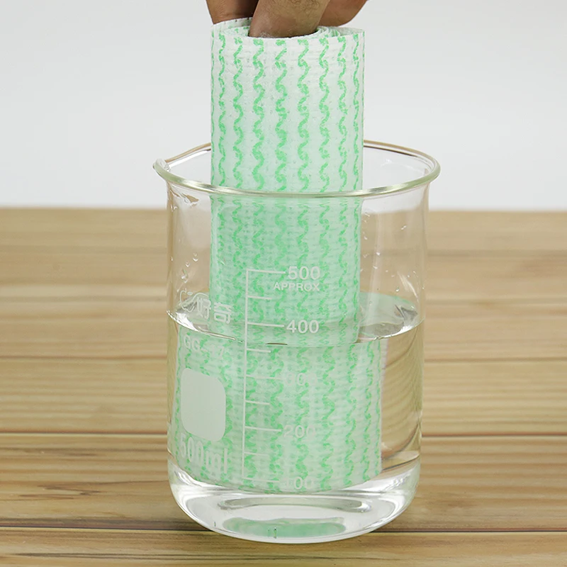 High Quantity 6 PC/ Bag Non-woven Pure Color Wiping Clothes, eco-friendly disposable kitchen cleaning towels