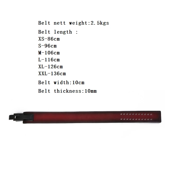 Weight Lifting Belt Genuine Leather 10MM Powerlifting Gym Belts for Weightlifting Deadlifts Squats Heavy Duty Bodybuilding