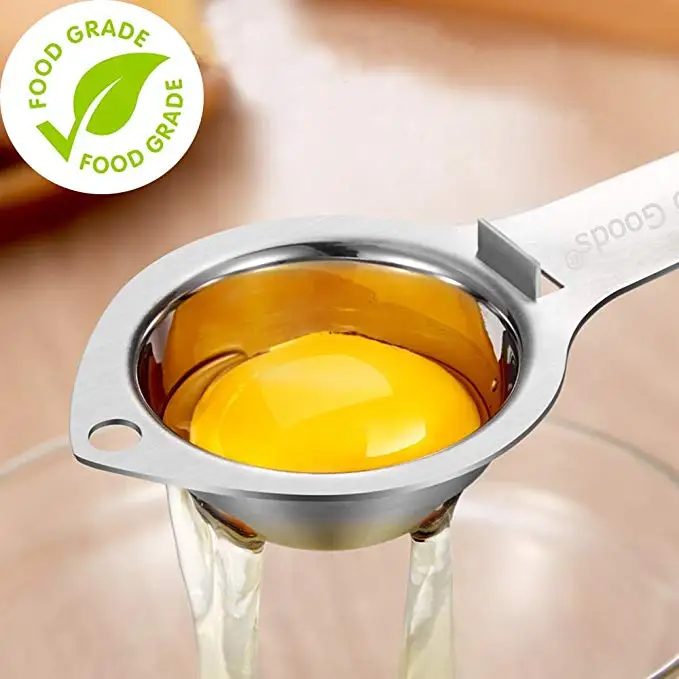 Factory Custom Egg Separator, Stainless Steel Egg White Yolk Filter Egg Divider Kitchen Gadget