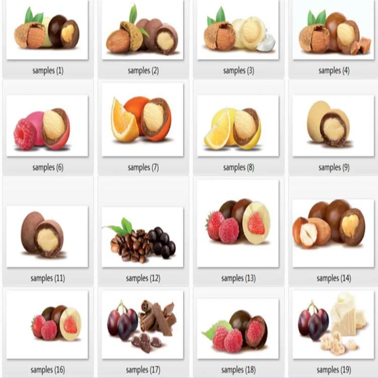 dry grape peanut almond Chocolate belt coater coating machine