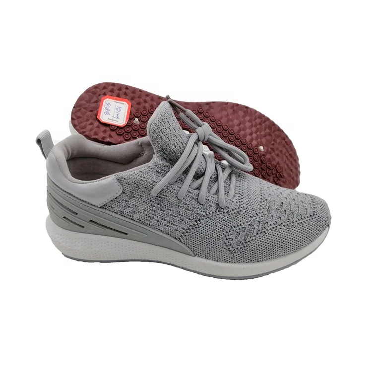 
custom flat shoes casual women knit sport sneakers black 