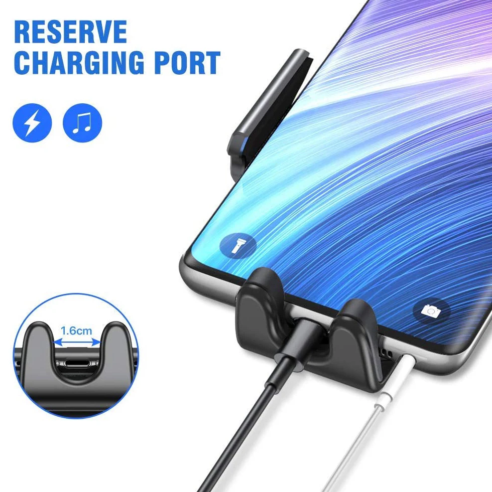 Car Phone Holder Universal Air Vent 360 Degree Rotation Car Phone Mount with One Button Release Compatible for iPhone Car Mount