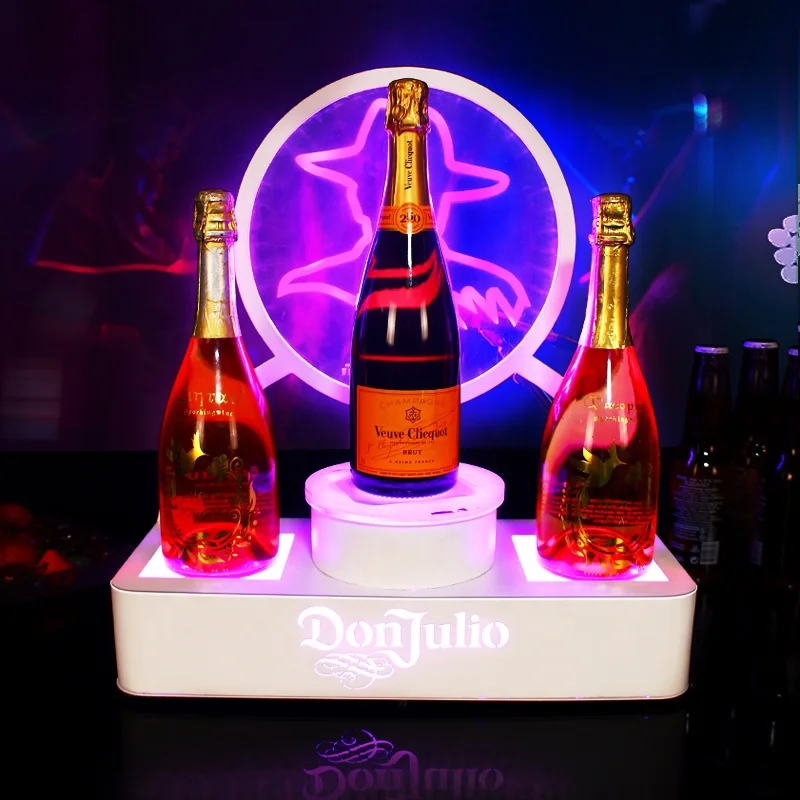 DON JULIO 1942 Tequila Bottle Presenter Glow Bar Champagne Wine Bottle Glorifier Display VIP Service for Nightclub Party Lounge