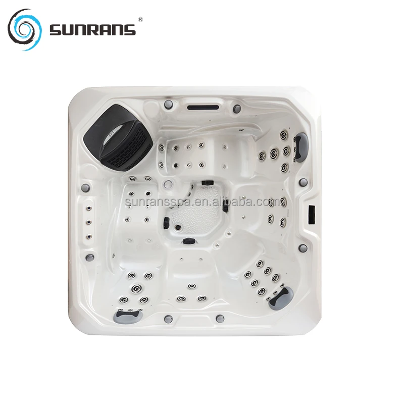 Sunrans most popular whirlpool spa large capacity hot tubs outdoor with balboa spa control system
