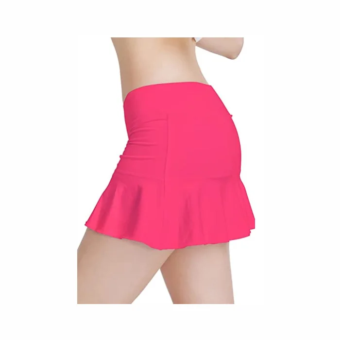 Женская юбка для бега, Спортивная юбка для активного отдыха, гольфа, тенниса, со складками