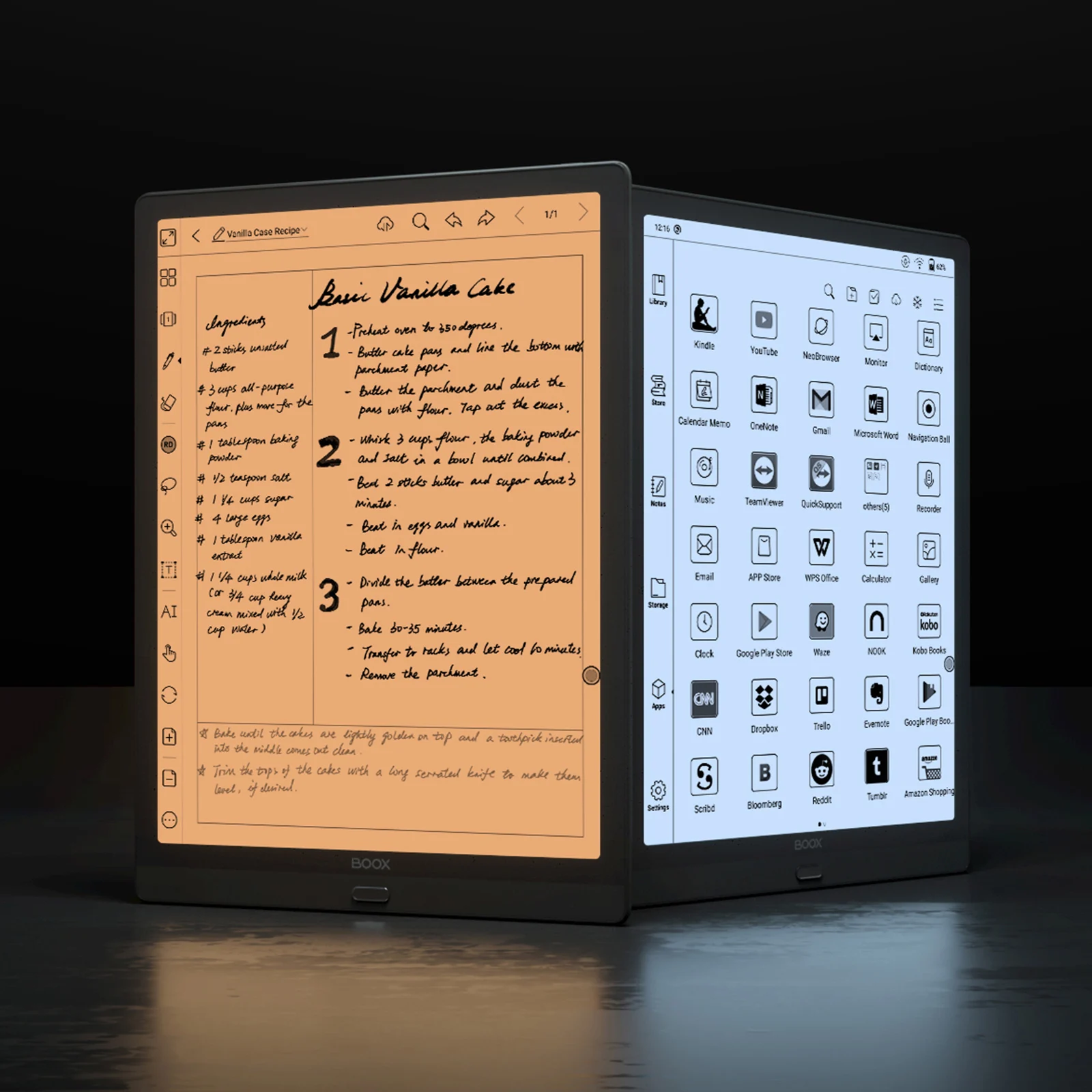 2020 hot sell model ONYX BOOX 13.3 inch eink tablet Android 10.0 note taking function support OTG best partner for businessmen