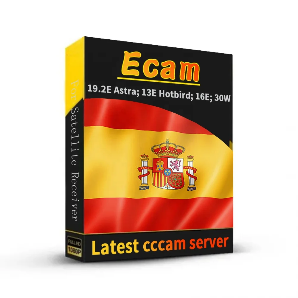 1 год Ecam Europe Cccam Spain Италия Польша стабильный для спутникового приемника