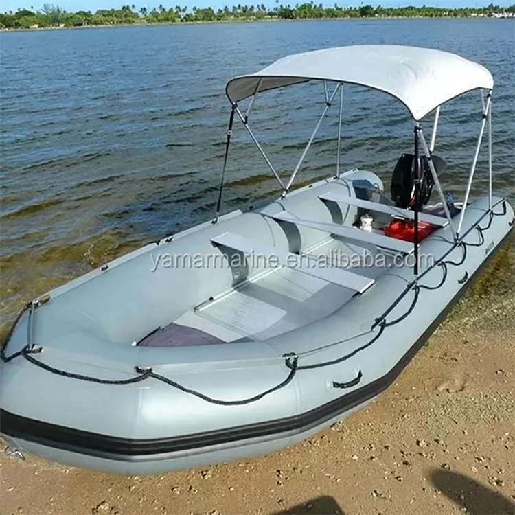 New Arrival 330cm Heavy Duty Aluminum Floor Fishing Rubber Tender New Design Thickened Pvc Raft Inflatable Boat For Sale