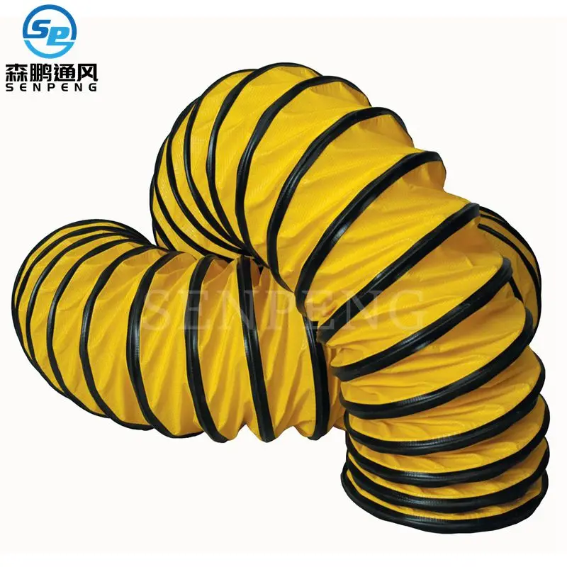 Exhaust fan plastic ventilation PVC flexible round duct pipe