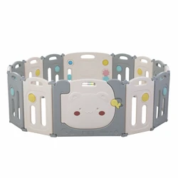 Популярная Складная легкая в установке пластиковая игровая авторучка детская игровая зона детский забор детский игровой двор для центра по уходу за ребенком