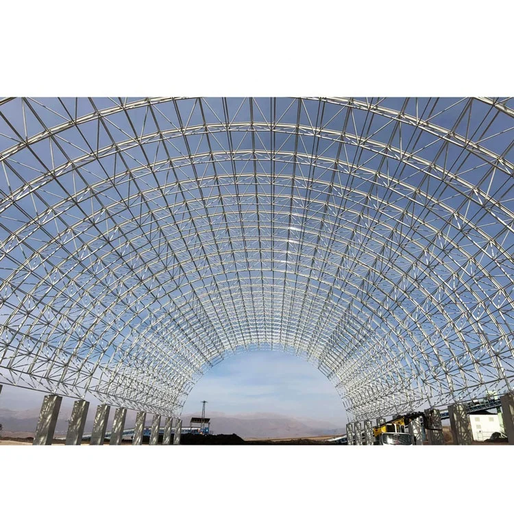 Xuzhou LF-BJMB Steel Dome Structure Industry Warehouse arch coal shed