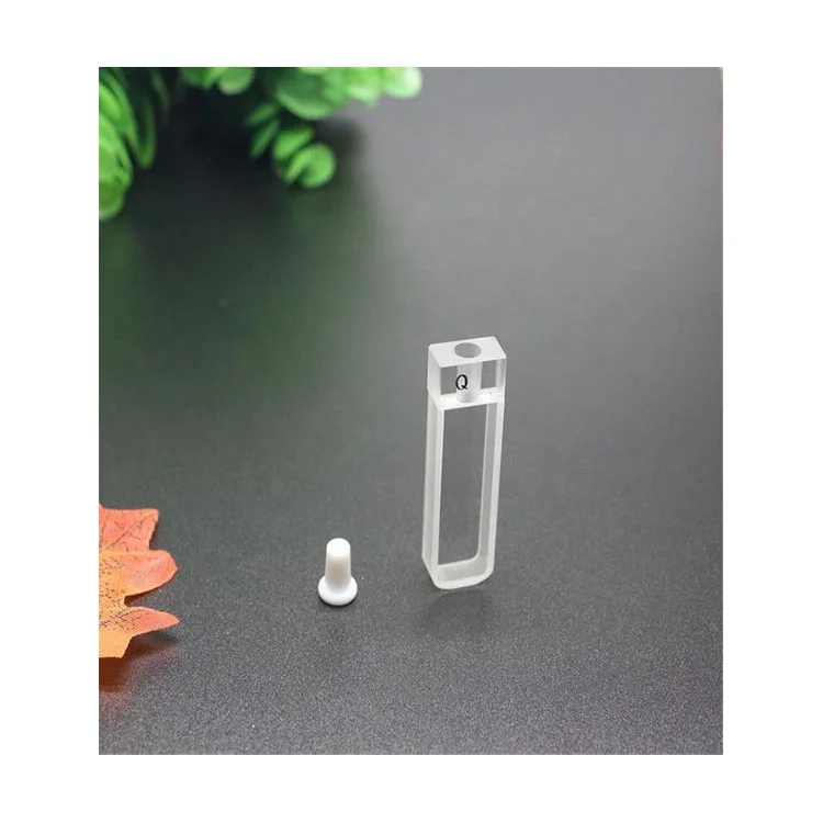high quality Custom any size quartz cuvette Manufacturer quartz glas cuvettes quartz flow cell