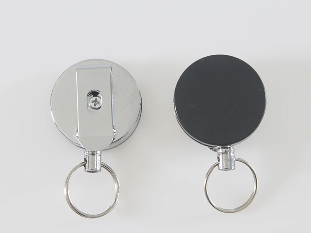 
40mm YoYo Round Shaped Metal Retractable Badge Reel Holder 