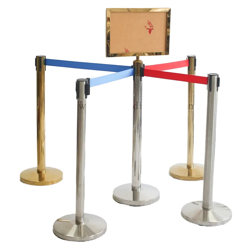 Custom Retractable Belt Queue Stanchion Indoor Use Manufacture Price Crowd Control Barrier Custom Rope