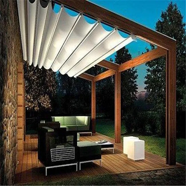 Prima Motorized Aluminum PVC Awning Porch Retractable Louvers Roof for Outdoor