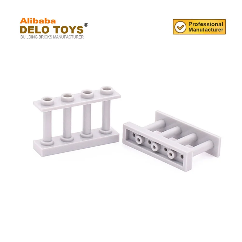 DIY toys Plastic building blocks bricks Fence 1 x 4 x 2 Spindled with 4 Studs (NO.15332)