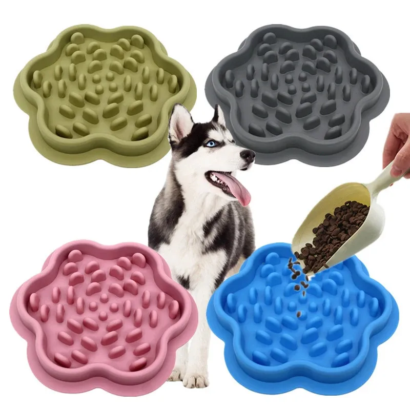 Manufacturer Custom Pet Silicone lick mat Pet dog cat slow feeder dowl mat dog food Collapsible bowl slow feeder dowl