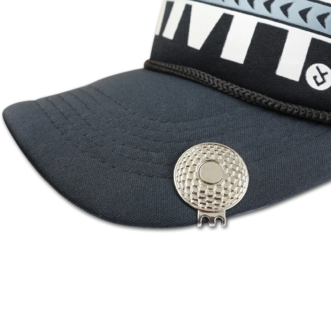 В наличии, аксессуары для гольфа, пустая прочная Магнитная застежка для шляпы для гольфа, металлические зажимы для крышки для гольфа