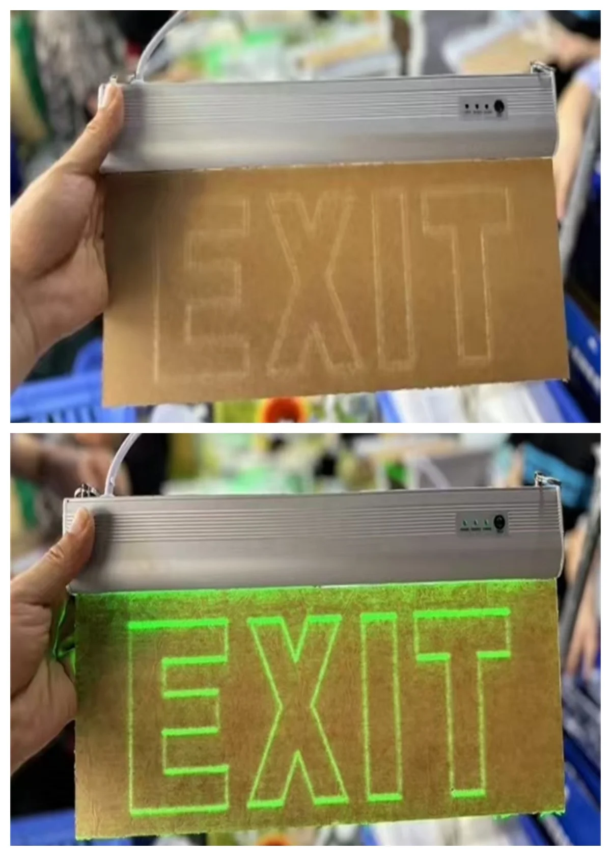 Hot Sale LED Exit Sign Floor Safety Access Fire Emergency Exits Light