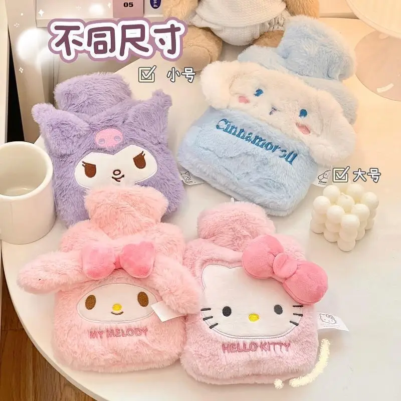 Top Selling Sanrioed Angel Stitches Plush Hot Water Bag Kuromy Cinna Warm Water-filled Cartoon Stitches Warm Hot Water Bag Gift