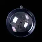 4cm-30cm Openable Hollow Hanging Clear Transparent Xmas Christmas Ornaments Plastic Ball