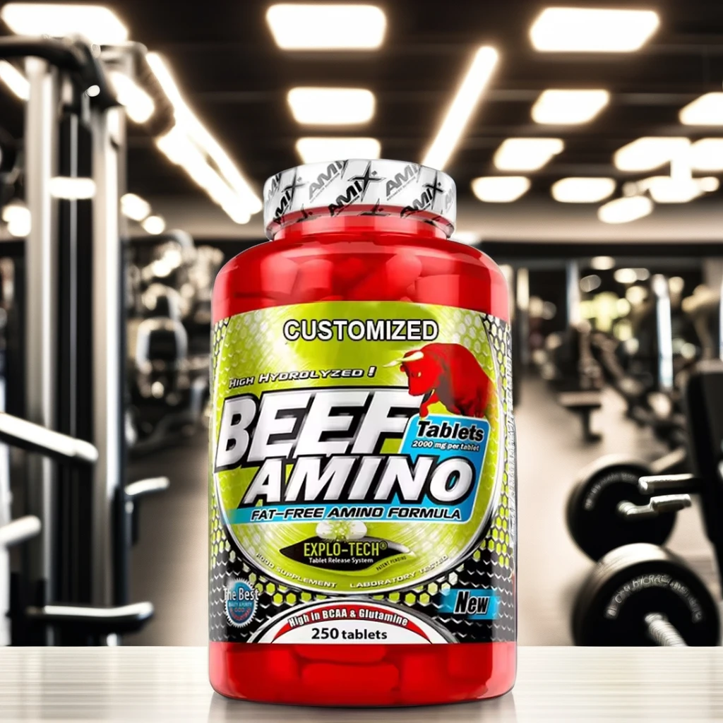 Gym Supplement Beef Amino Tablet Essential Eaa Amino Acid for Muscle Building Sports Nutrition