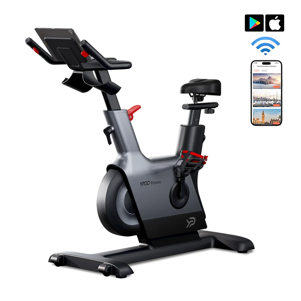 YPOO luxury new  Indoor Spin Bike Home Use Spinning Bike With 6kgs Magnetic Resistance Flywheel smart home spin bike with app