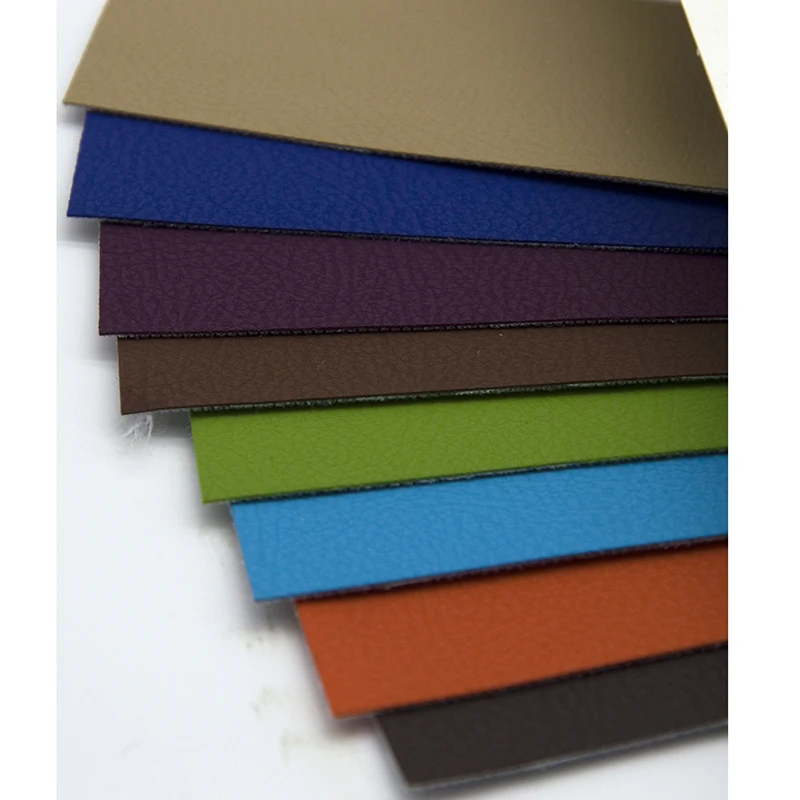 Free sample  custom soft synthetic leather 0.8mm semi pu leather fabric for bags garment