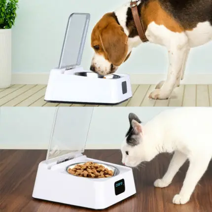 
Infrared sensor automatic pet intelligent feeder 