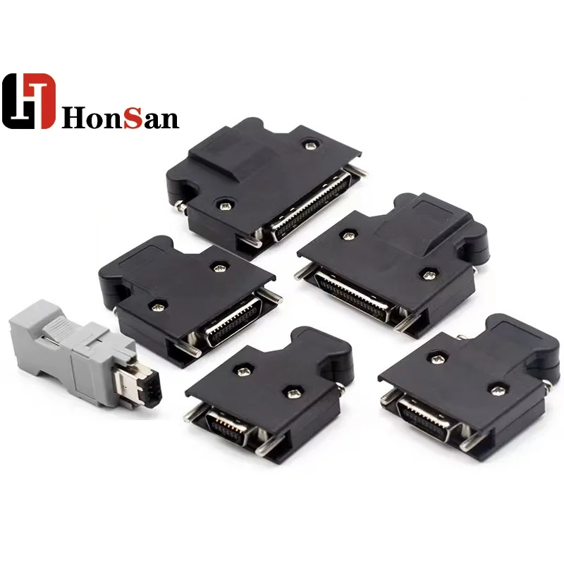 Servo motor connector power cable motor plug 2 core connector for Panasonic