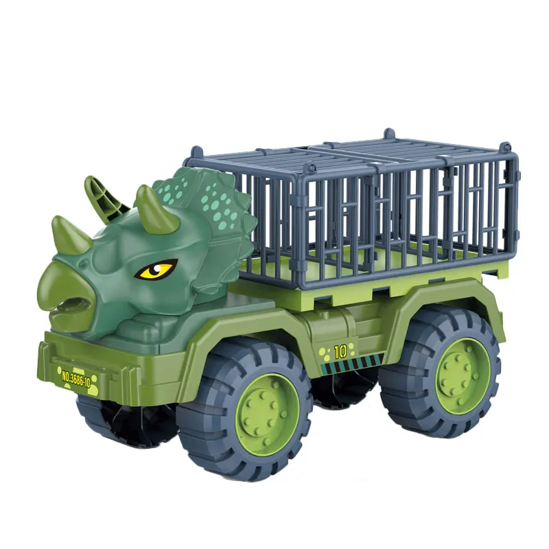 Large Engineering Vehicle Children Toys Car Set Boy Animal Carrier Dinosaur Transport Truck Toy