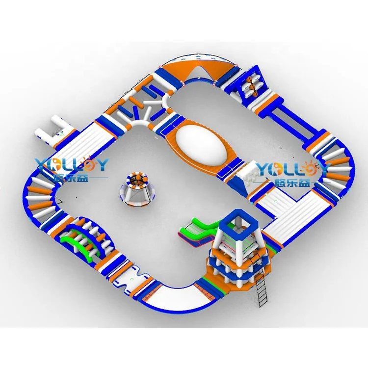 Outdoor Water Obstacle Course Inflatable Water Park For Adults