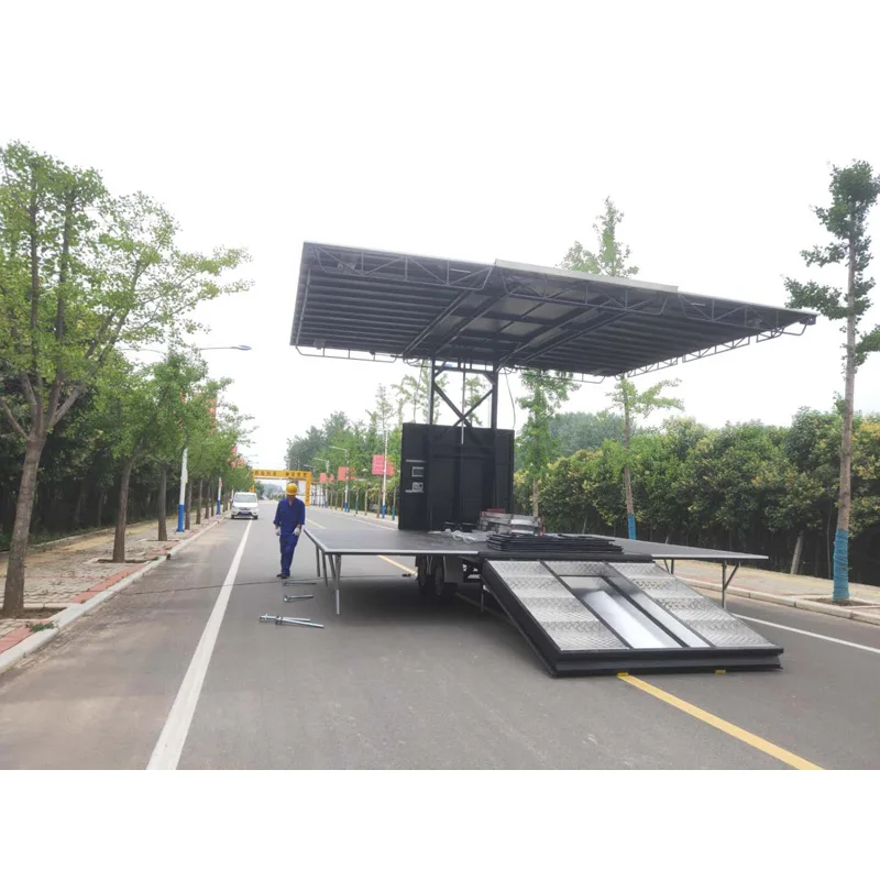 Mobile Stage Trailer-SINOSWAN ST50 Led Mobile Portable Concert Stage Trailer