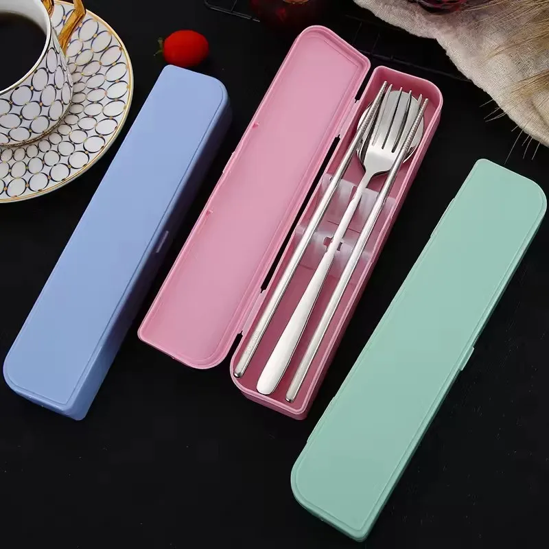 Personalized Mirror Silverware Travel Stainless Steel Portable Cutlery Set for Home Restaurant
