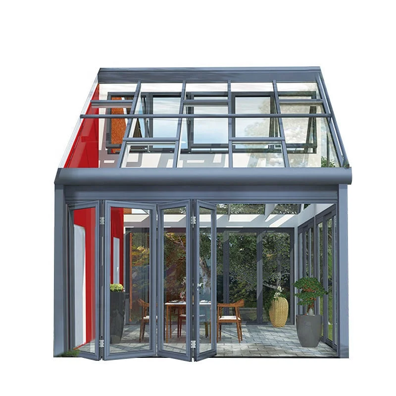 EROMMY Sunroom всезонная беседка солярий оцинкованная стальная крыша алюминиевая рама для улицы