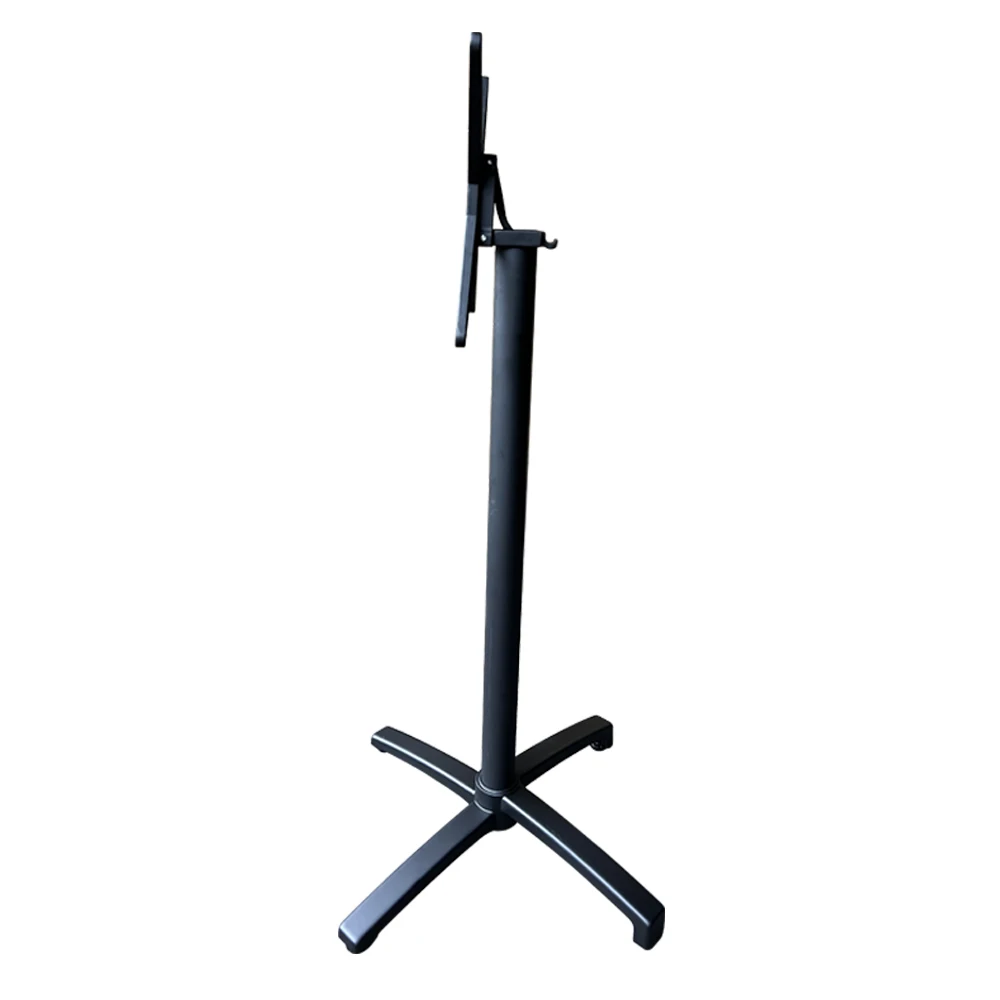 High Quality Cast Aluminum Metal Cross Table Base Cafe Furniture Leg Bistro Bar Base Table Legs