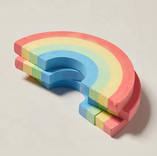Washable Rainbow Colored Sidewalk Chalk For Kids