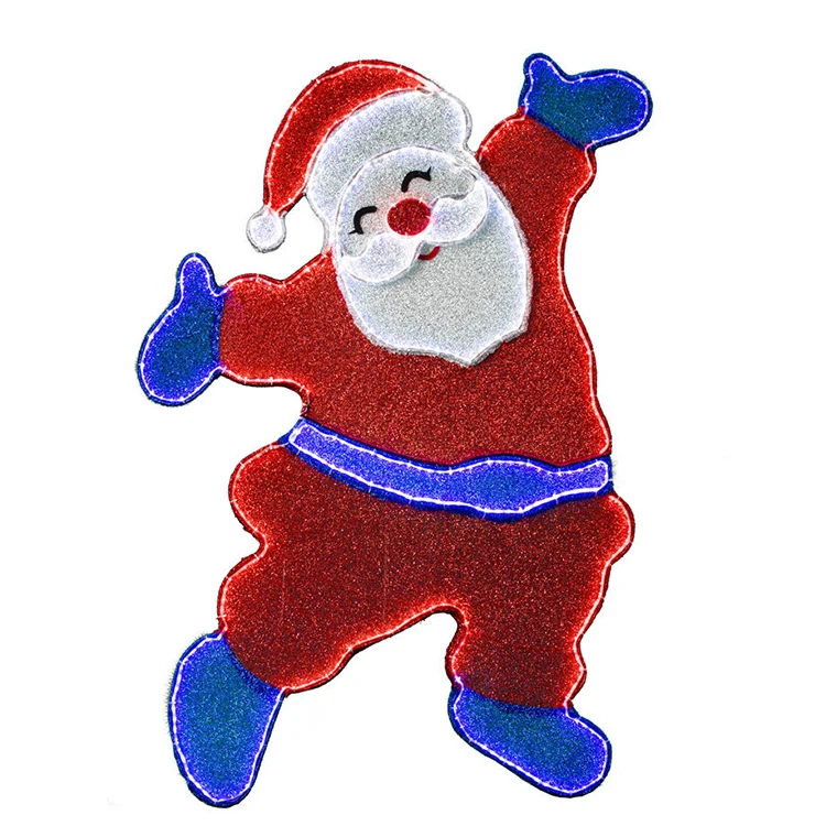 New design LED Christmas outdoor decorative Santa Claus Motif Lights
