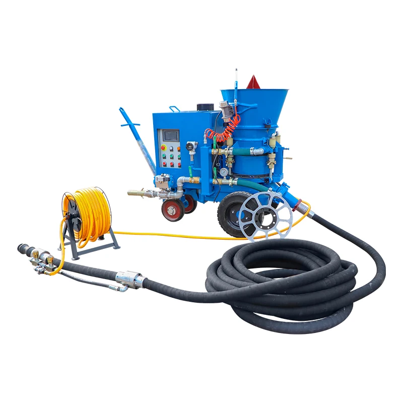 Portable 3m3/h Refractory Materials Gunite Machine With Electric Vibrator