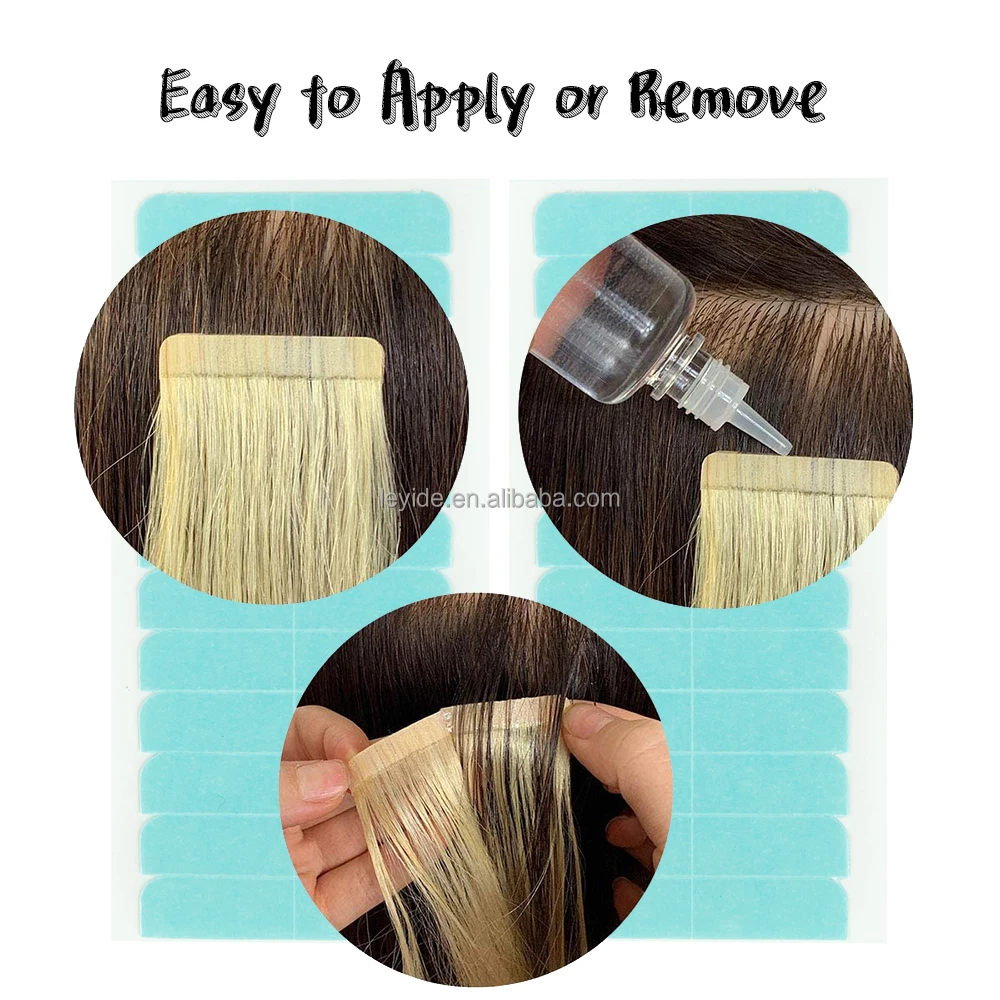 AliLeader Waterproof Wig Toupee Hair Tape Strip Super Double Sided Adhesive Tape for Hair Extensions Replacement