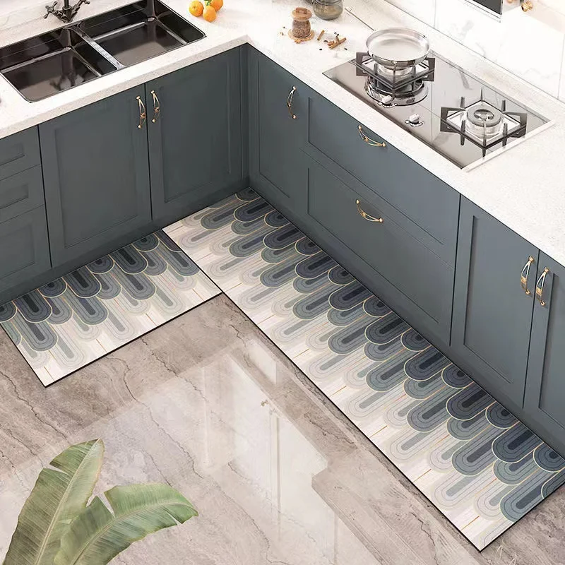 Factory direct sales modern hot-selling waterproof and non-slip kitchen carpet floor mat, wholesale price 3D printing