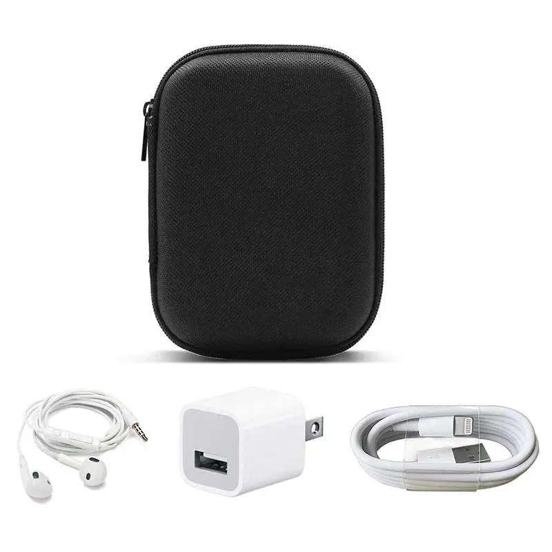 Wholesale promotion gift eco friendly custom wireless headset usb charger earphone storage hard shell eva case