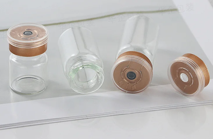 Empty Glass Medical Methicillin Vial with Flip-top Lid 10 ml