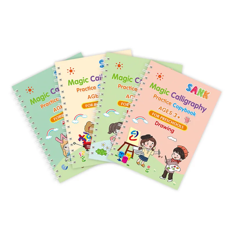 New Groove Magic Calligraphy Drawing Training Set Cross-Border Preschool Transition Script for Children Aged 5 to 7 Years